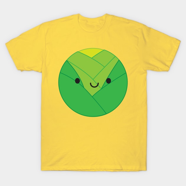 Kawaii Brussels Sprout or Cabbage T-Shirt by marcelinesmith